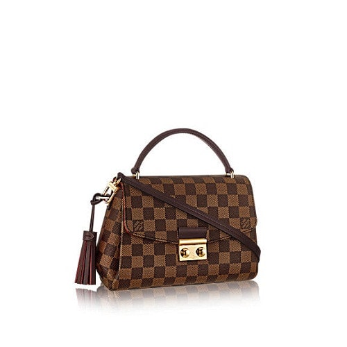 Louis Vuitton/路易威登 CROISETTE 帆布/配皮 女士2016新款郵差包/手袋 N53000