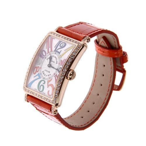 Franck Muller/法蘭克穆勒玫瑰彩色時間石英腕表 952QZ